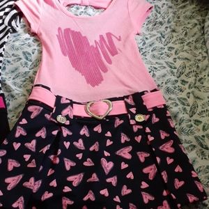 Lil/big girls dresses and LOVE is a skirt set